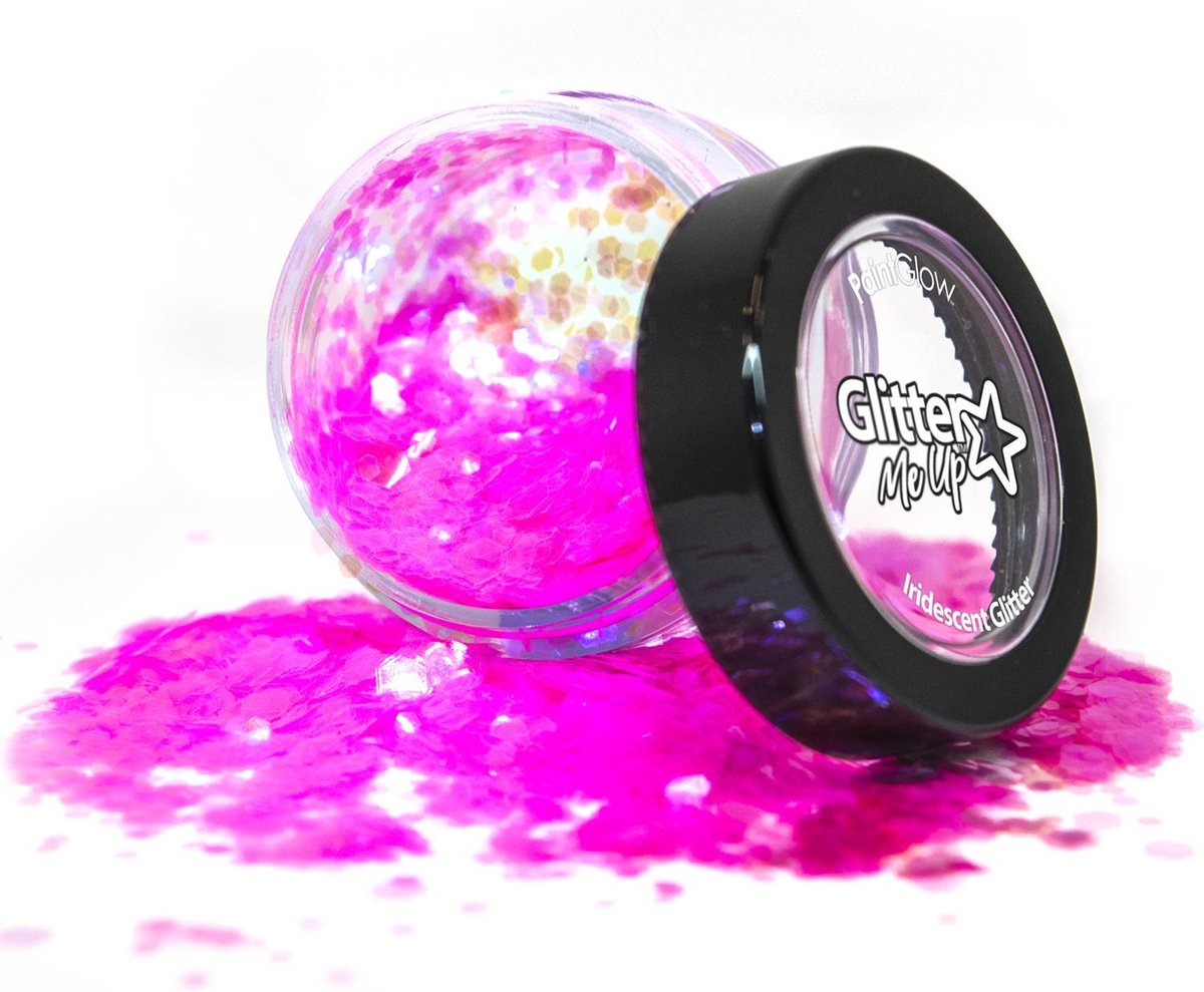 PaintGlow Fantasy Iridescent Chunky Loose Glitters "Flamingo Fiesta" 3g