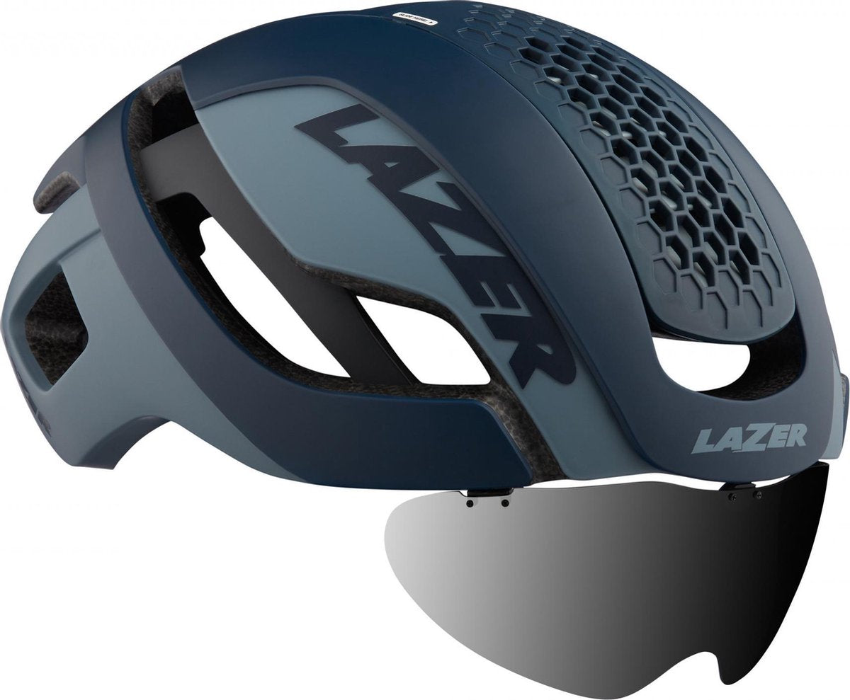 Lazer Fietshelm Bullet 2.0 Schuim/mesh Blauw/grijs Maat M