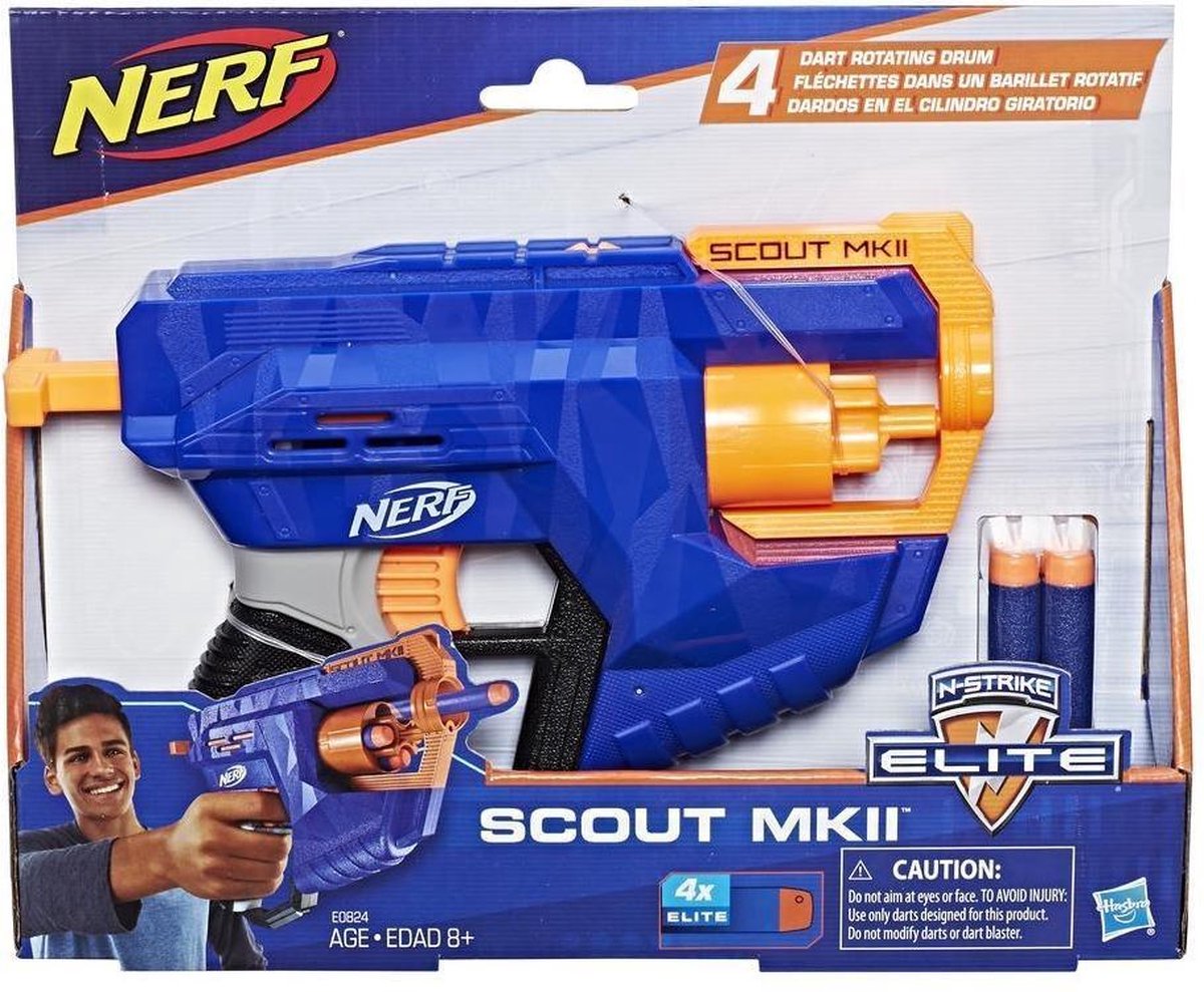 Nerf N-Strike Elite Scout MKII - Inclusief 4 pijlen -