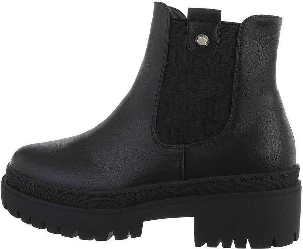 Chelsea boots dames zwart Zwart / 40