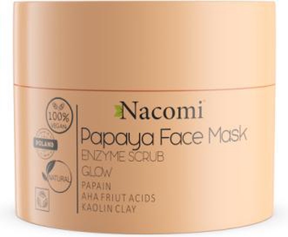Nacomi Papaya Face Mask Enzyme Scrub Glow 50ml.