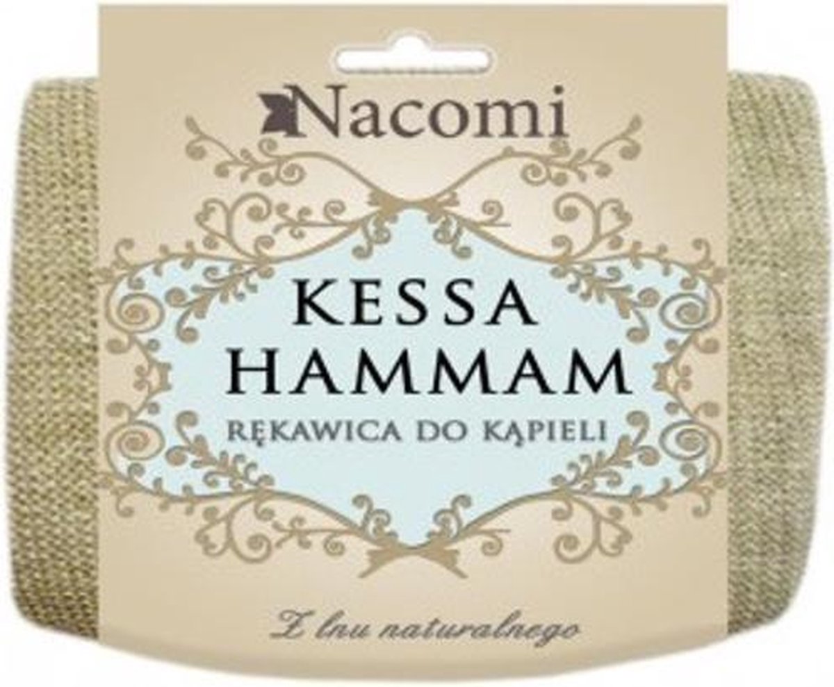 Nacomi - Kessa Hammam rękawica do kąpiel z lnu naturalnego