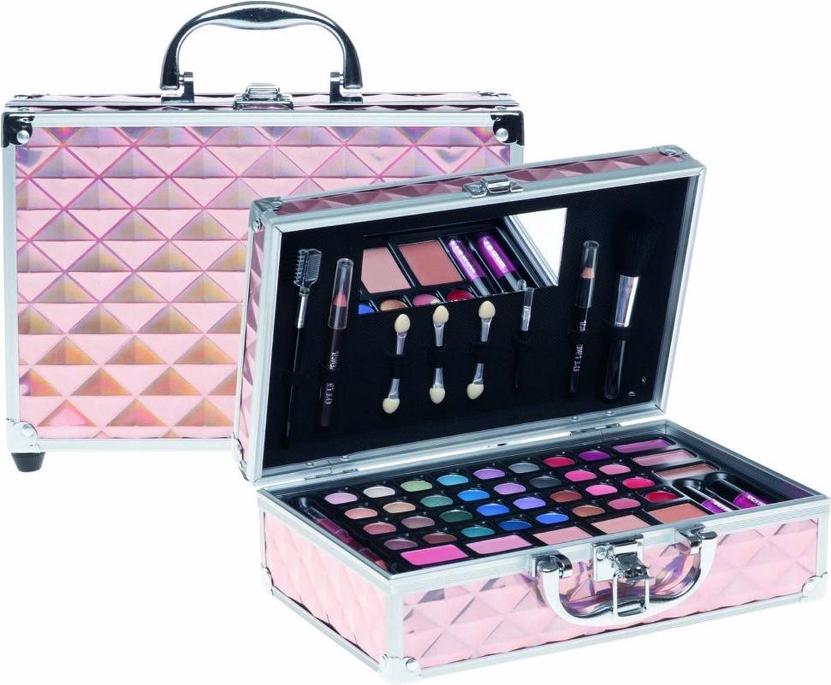 Casuelle Make-Up Koffer Roze/Holografisch