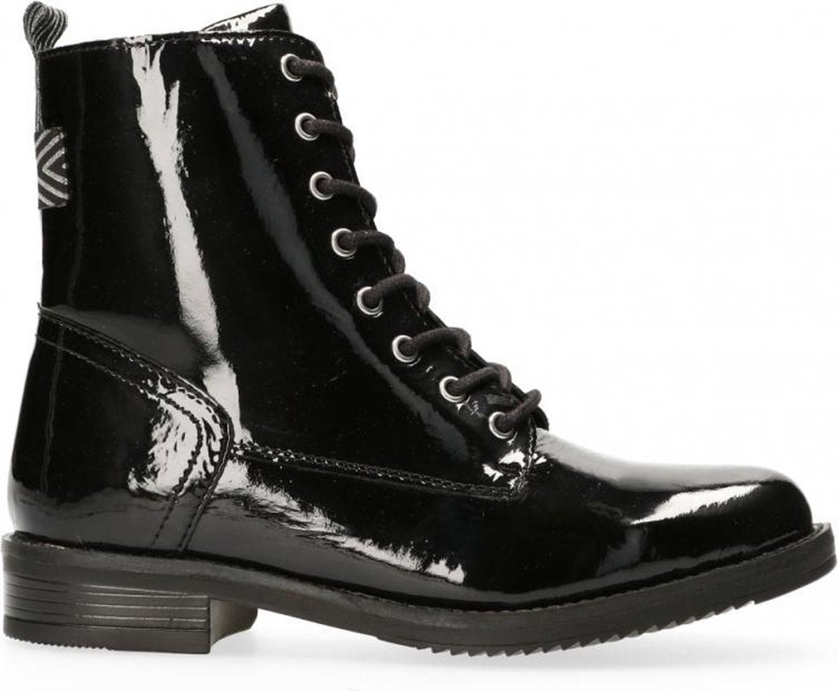 Van Dalen  - Veterboot Lakleer - Womens - Black - 37