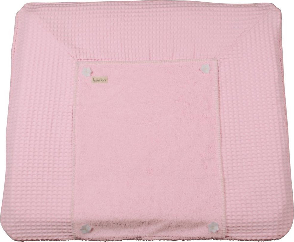 Koeka - Aankleedkussenhoes wafel Bonn - Old Baby Pink