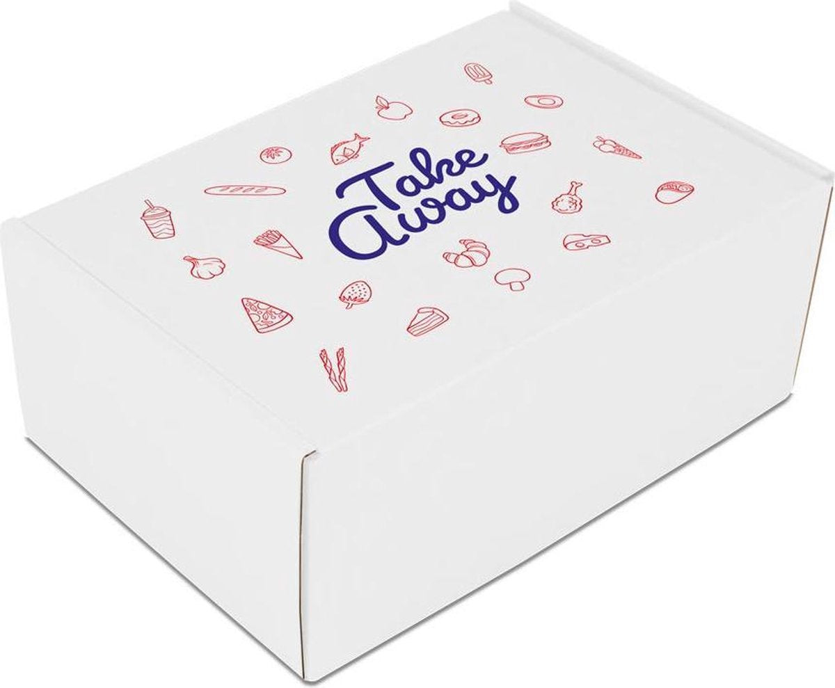 Take-away dozen 390x300x140mm Wit - 50 st