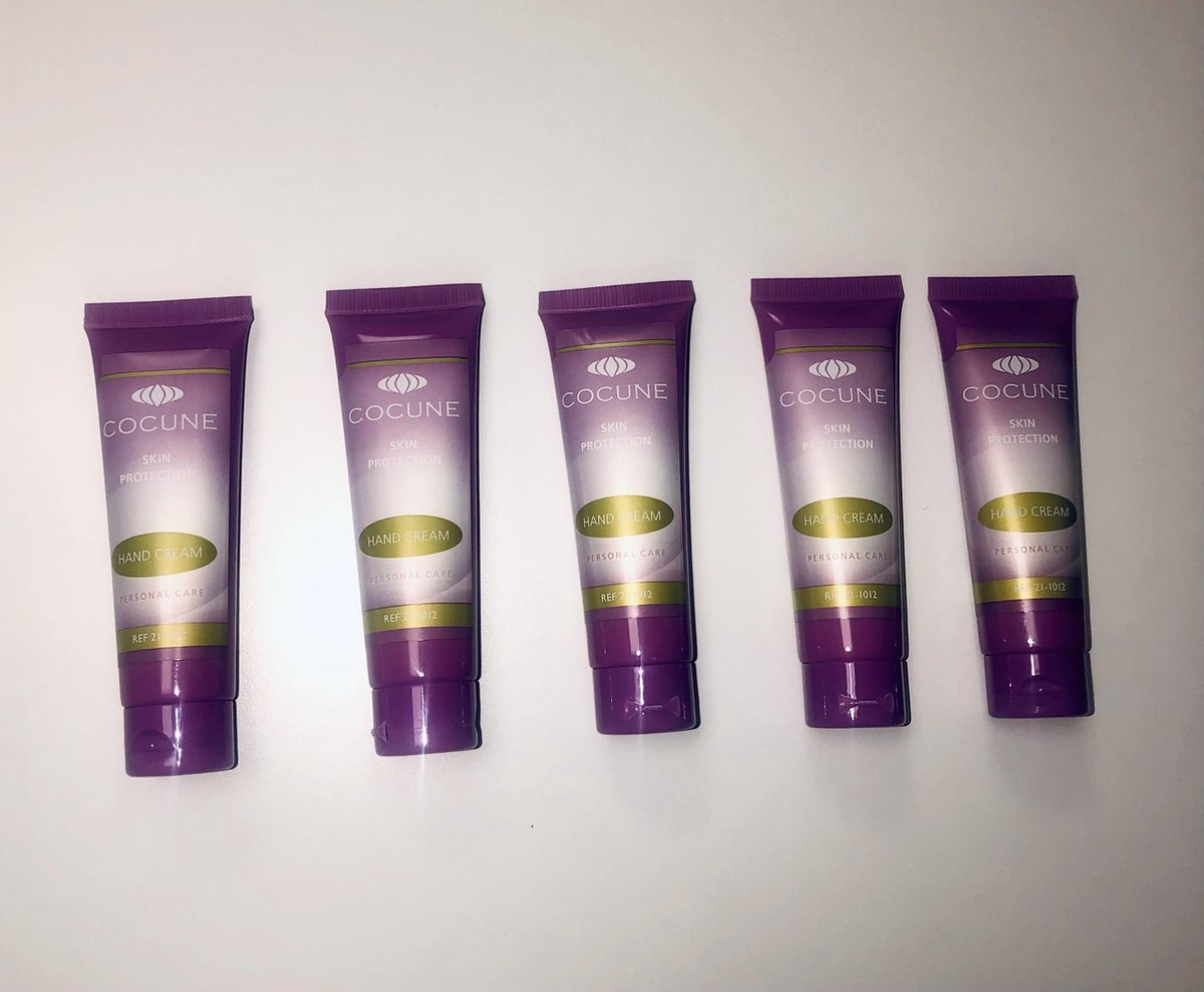 Cocune mini handcrème tube - 5 stuks van 25ml - handig voor onderweg!