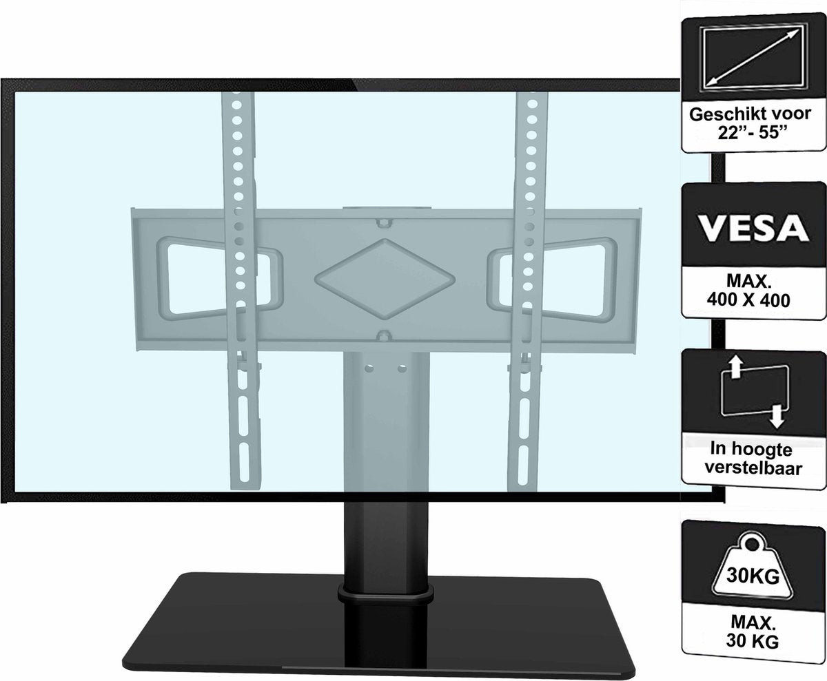 IMPAQT TV-beugel met basis 400x400 mm 22" - 55" - Luxe TV standaard