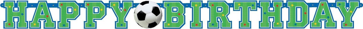 AMSCAN - Birthday Voetbal Slinger - Decoratie > Muur-
