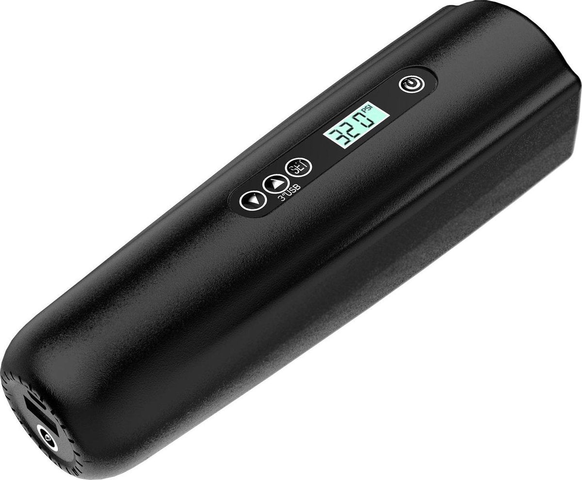 Yaqubi 02 - draagbare elektrische luchtpomp - elektrische luchtpomp - compressor - luchtcompressor - compressor bandenpomp - Luchtpomp - Fietspomp - fietspomp met drukmeter - fietspomp elektrisch - voetbalpomp - ballenpomp - autopomp elektrische pomp