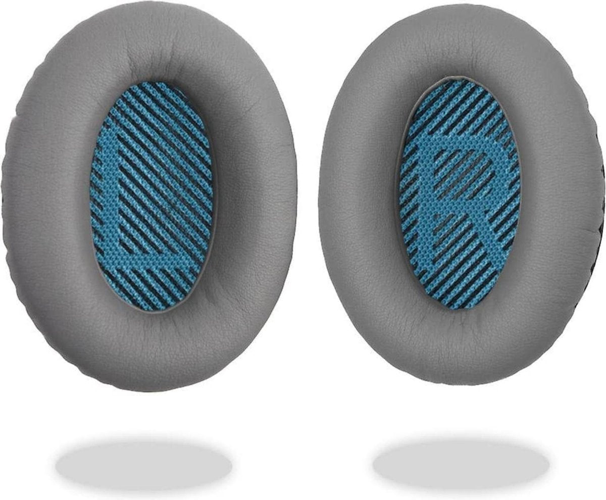 Oorkussens voor Bose QuietComfort 35 ii / 35 / 25 / 15 / 2 / AE2 / AE2W / AE2I - Oorkussens voor koptelefoon - Ear pads headphones grijs / blauw
