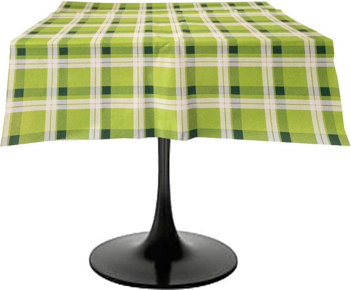 MixMamas Papieren Tafelkleed 6 stuks Ruit Retro Groen