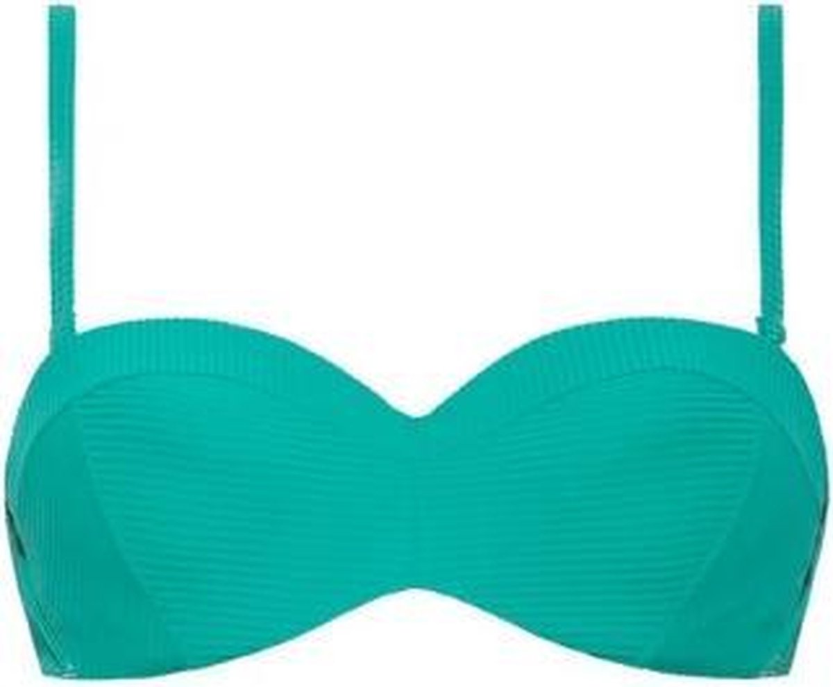 Cyell Rib Esmerald Bikini Top Voorgevormde cups en beugel Groen 40 B