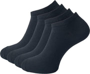 4 paar Sneakersokken - VANSENZO - Basic - Zwart - Maat 39-42