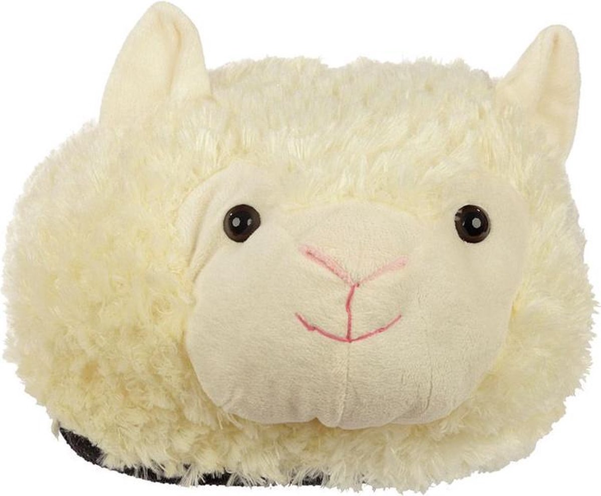 Pluche Crème Alpaca Voetenwarmer