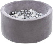 Ballenbak XL rond 90x40 velvet grijs Misioo