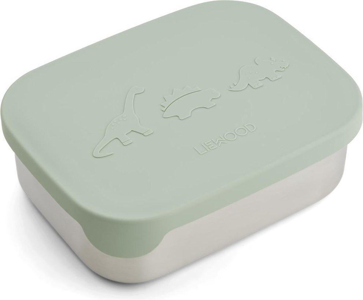 Arthur Lunchbox Dino Dusty Mint | Liewood | RVS Stainless Steel