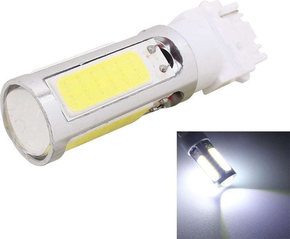 2 STKS T25 Enkele draad 1250LM 20 W + 5 W 5 x COB LED Wit Licht Auto Mistachterlicht Lamp