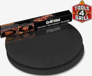 Tools4grill 2 stuks Anti-aanbakfolie - bakvel rond - Herbruikbaar - BBQ - Ø 24 Cm