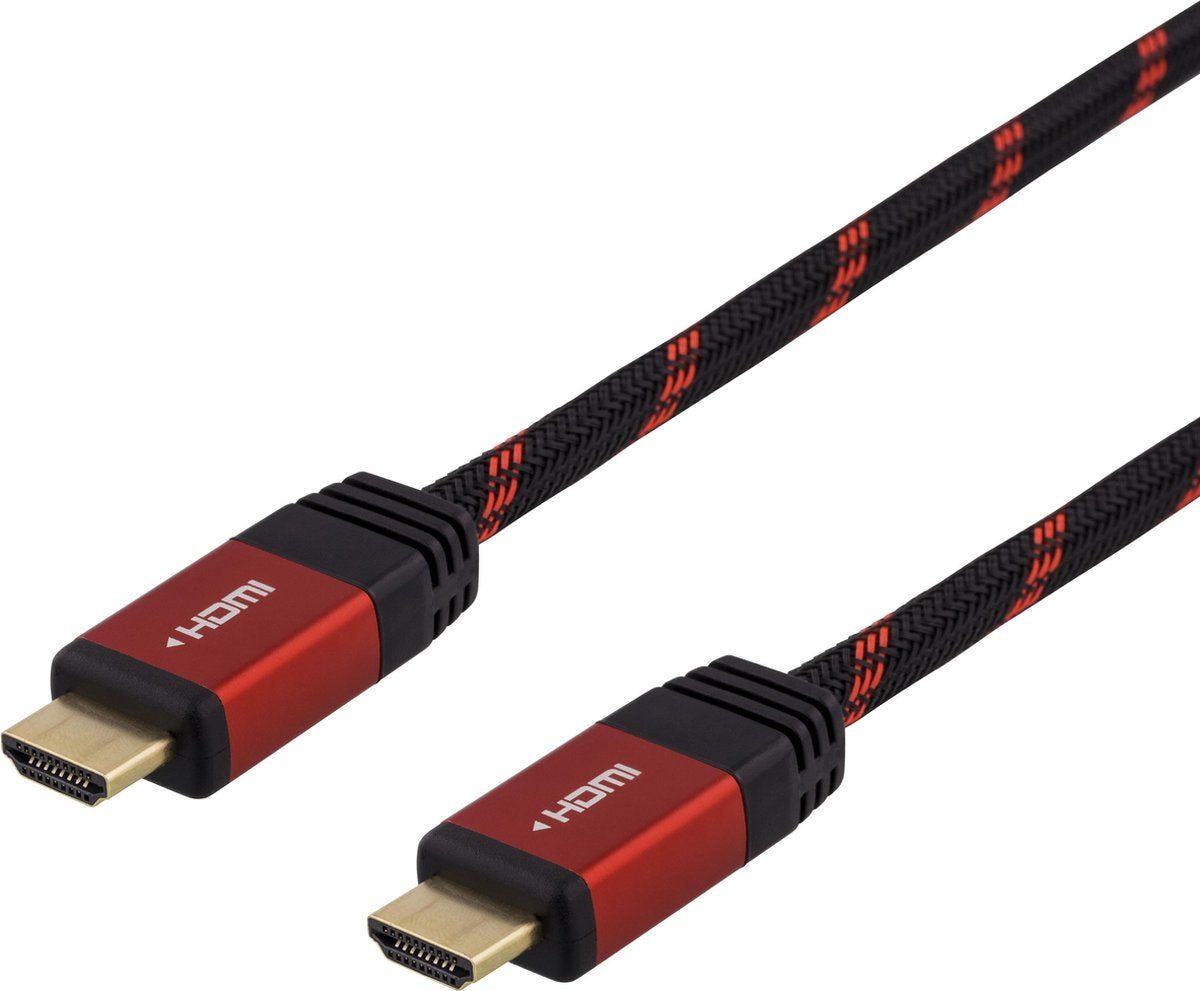 DELTACO GAMING GAM-015 High Speed HDMI kabel met Ethernet - 4K 60Hz - 2 meter