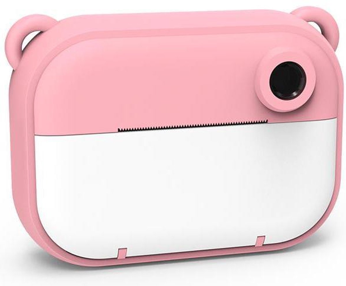 3in1 Instant Print + Digitale kindercamera + Selfie Video - roze