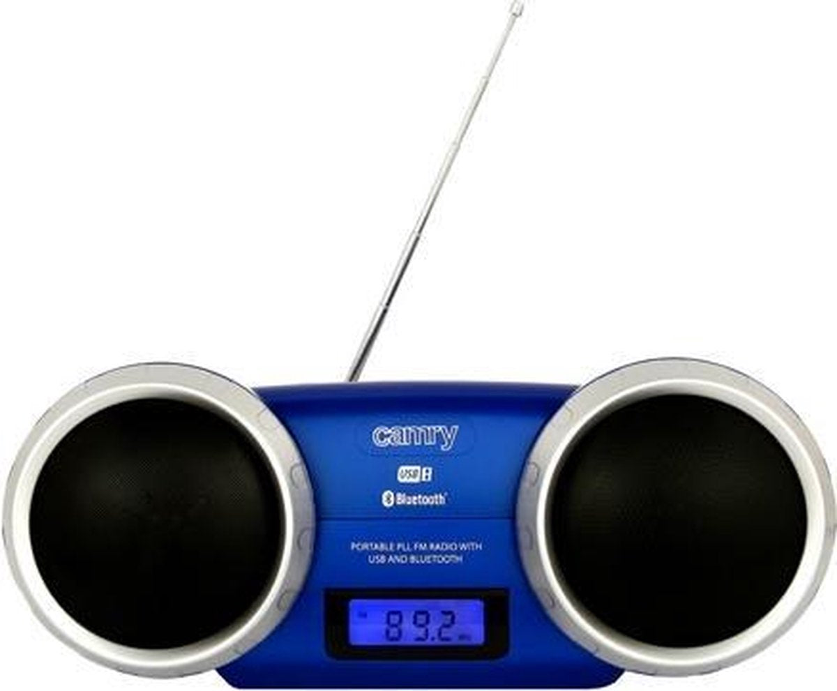 Camry CR 1139 B - Bluetooth speaker - Blauw - 2 speakers - lcd scherm