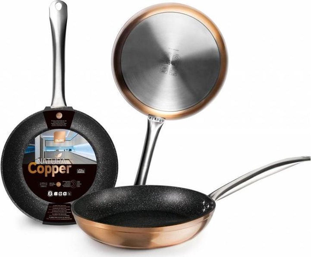 Ibili Natura Copper Koekenpan Ø 28 cm.