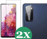 Samsung S20 FE Screenprotector - Samsung Galaxy S20 FE Screen Protector Glas en Samsung S20 FE Screenprotector Camera - 2 Stuks