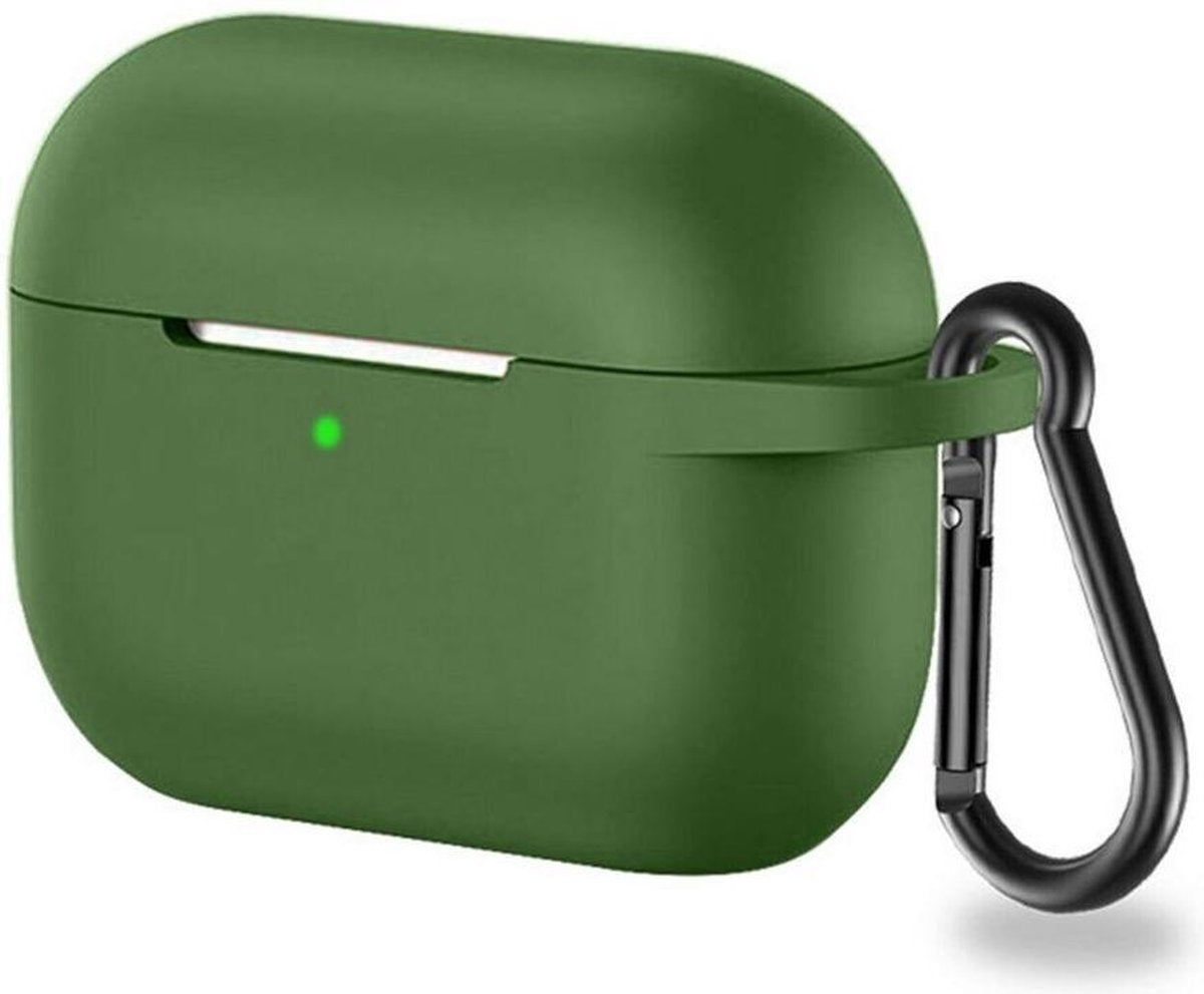 Teleplus Apple Airpods Pro Hook Silicone Case Green hoesje