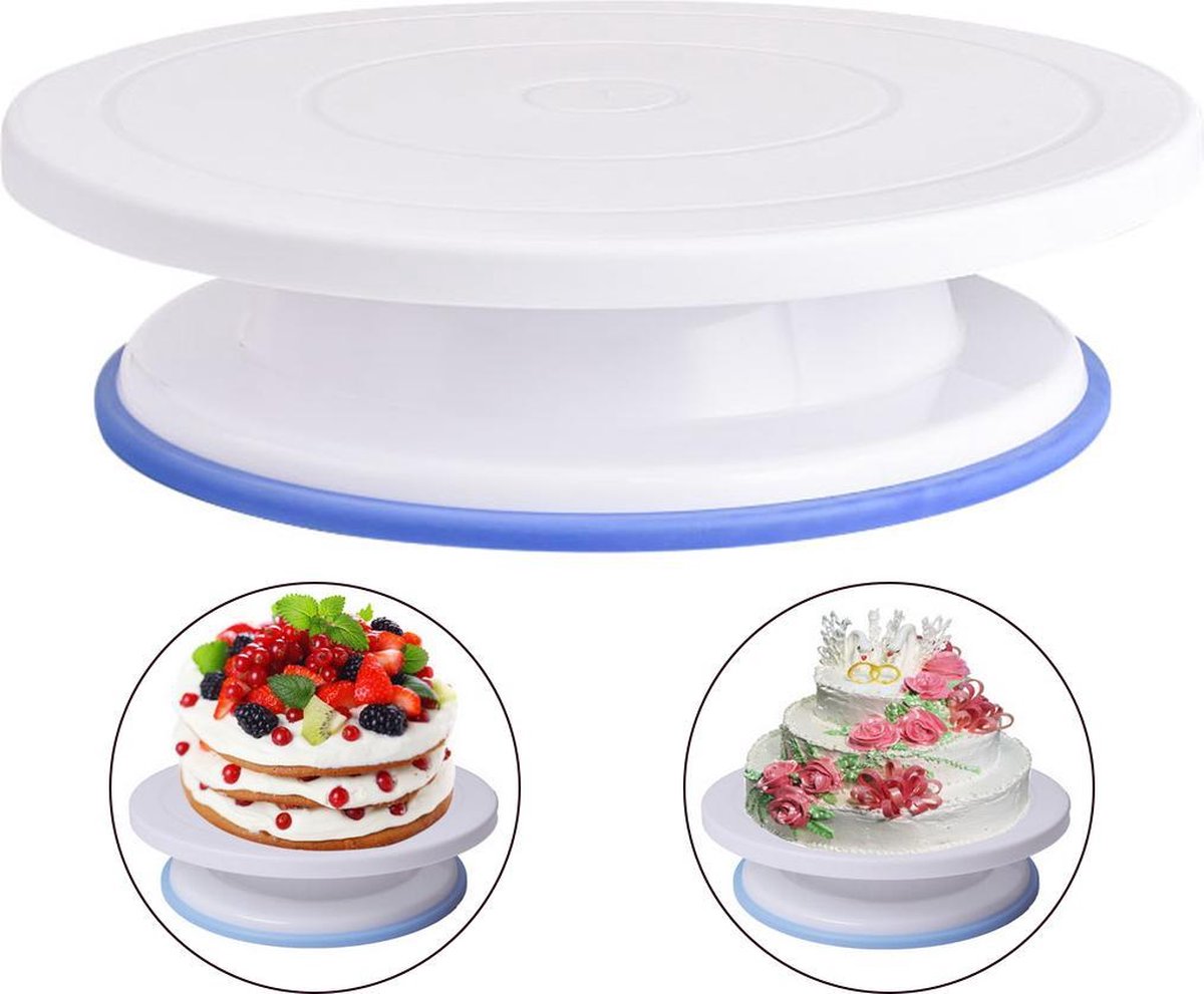 Taartplateau - Draaibaar Taartplateau Anti-slip - Draaiplateau Taart –Turntable Cake - Taartplateau - Draaitafel