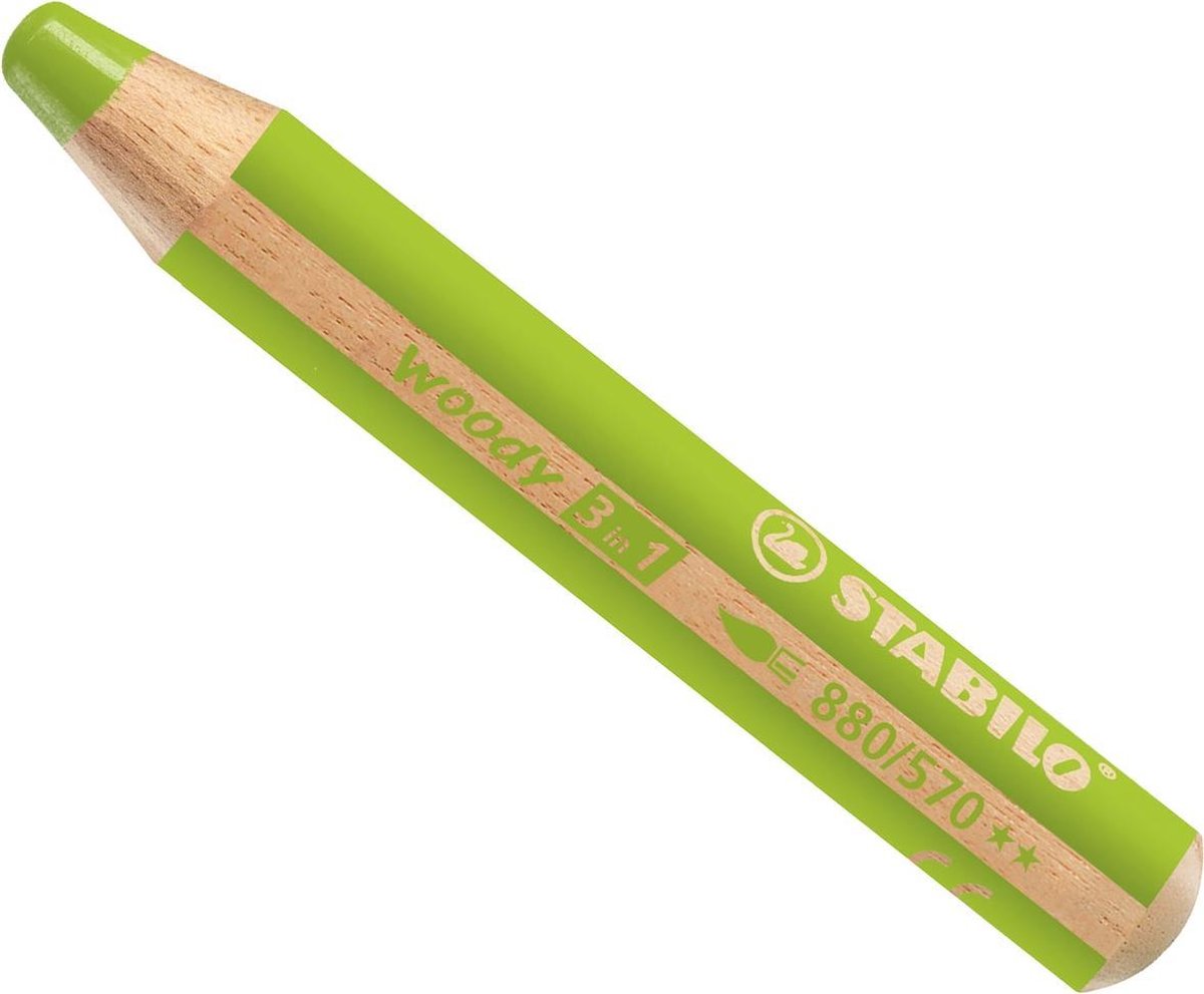 Potlood - 3 in 1 Bladgroen