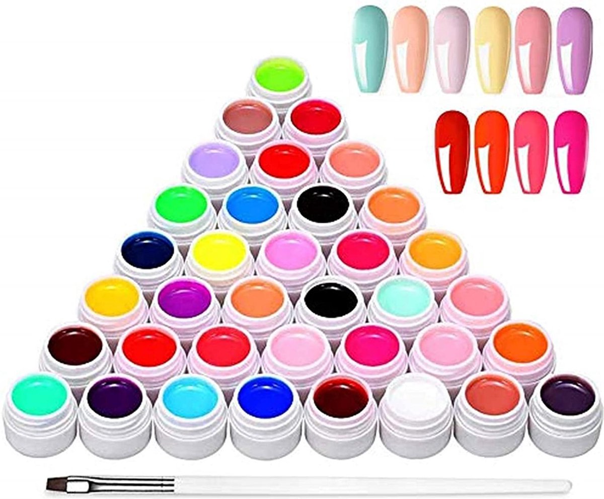 36 kleuren UV-kleurengel