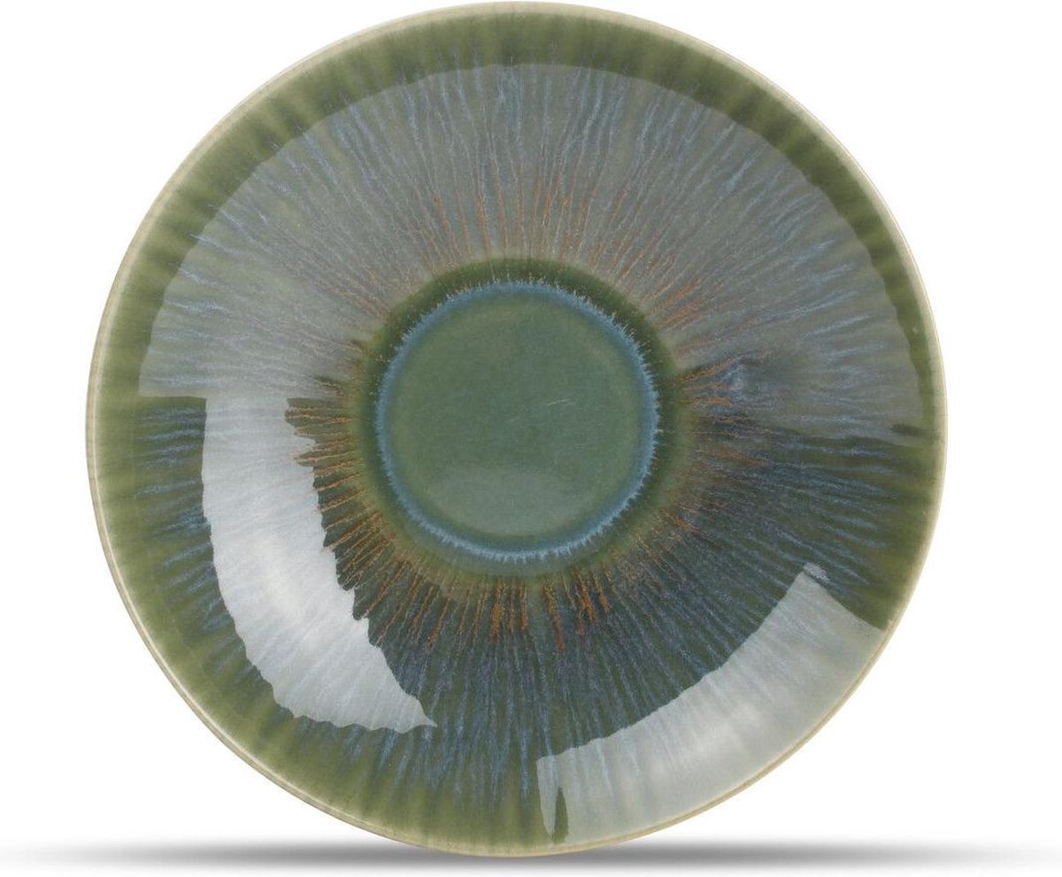 ONA Luce diep bord 22xH5cm groen set/4