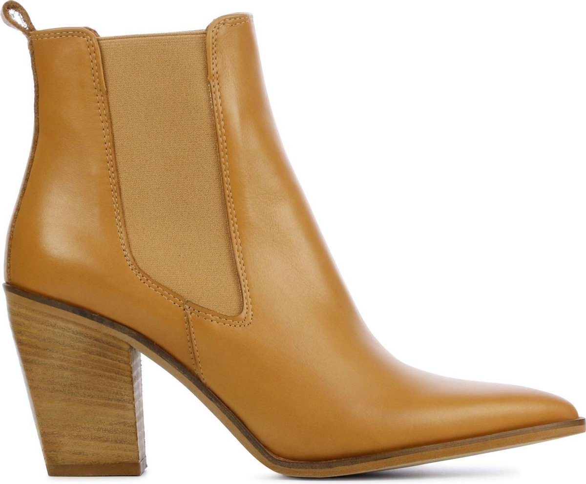 Mace Vrouwen Leer  Chelsea boots / Laarzen / Damesschoenen M1062 - Bruin - maat 39