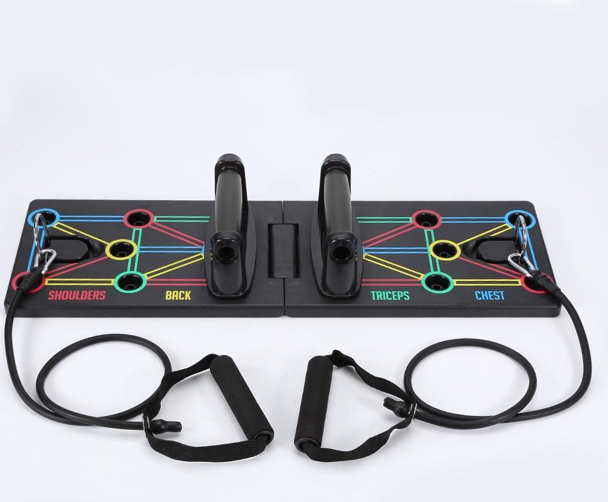 Push Up Bord - Opdruk steun vernieuwd en opvouwbaar - Home Fitness - Full body Workout