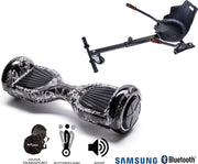 Hoverboard | 6.5 Inch Wielen | Self Balance Hoverboard met Hoverkart | Oxboard | Bluetooth Speakers | Skull Head
