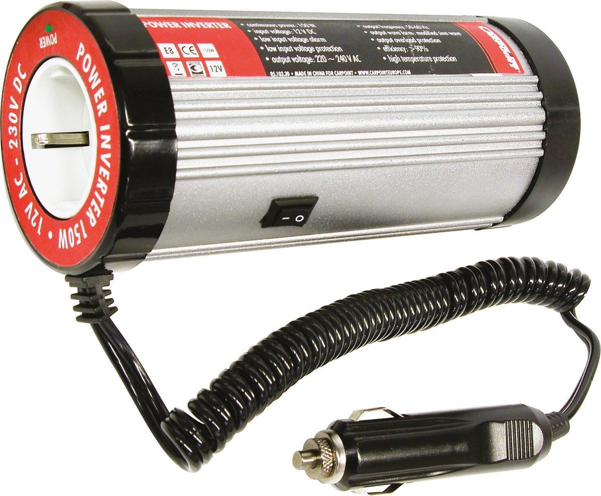 Carpoint Omvormer DC-AC 12>230V 150W