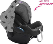 Dooky Hoody Autostoel Zonnekap - Grey Stars