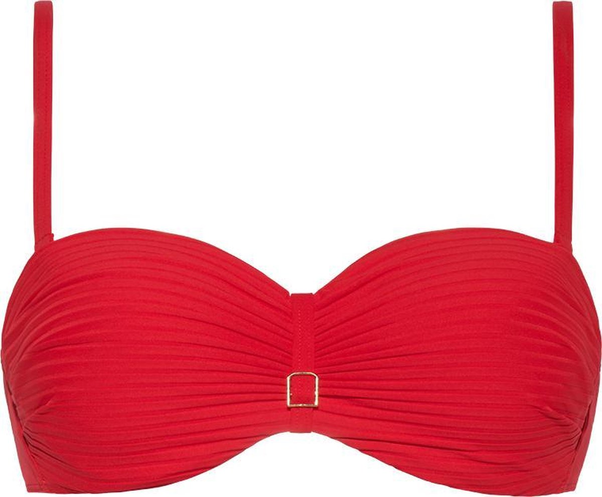 CYELL Dames Bandeau Bikinitop Voorgevormd met Beugel Rood -  Maat 38C