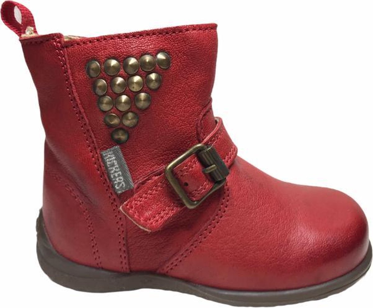 Kickers studs rits laarsjes Basia rood mt 25