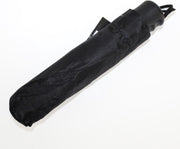 Storm Paraplu Opvouwbaar - Zwart - Polsband - mini paraplu - inklapbare paraplu - Tot 100km p/u Windproof - 110 cm - 12 Panelen