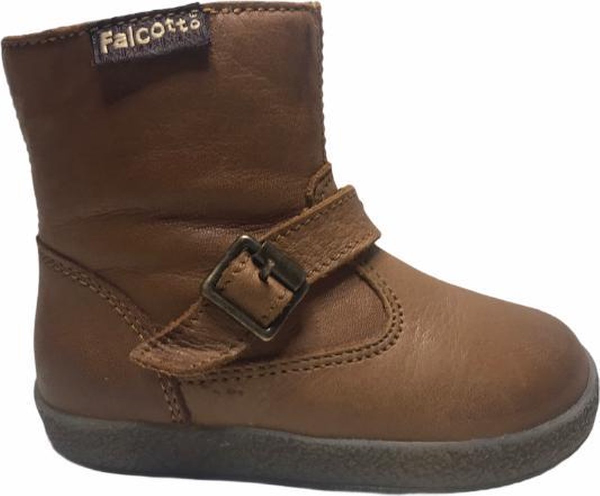 Falcotto gespje rits warme laarsje 1213 cognac mt 18