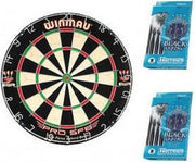 Dragon darts - Blue startersset  - Winmau pro sfb - dartbord - plus 2 sets Harrows - dartpijlen
