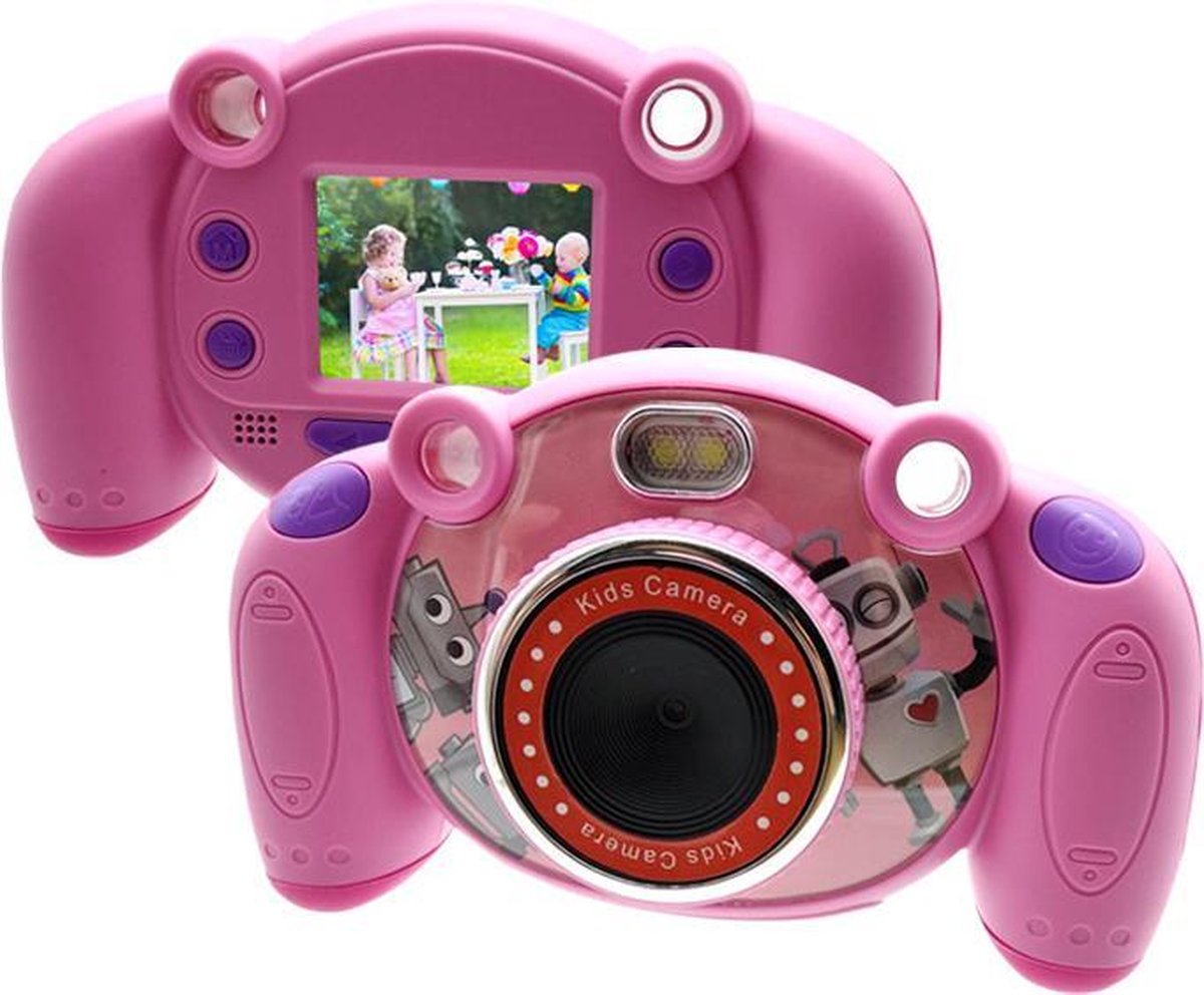 Digitale kindercamera - 2020 Model - 32gb - Full HD - 5MP - LED - Kinder camera - Roze