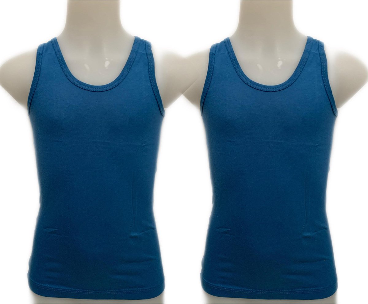 Embrator 2-stuks Jongens Hemdje blauw maat 140/146