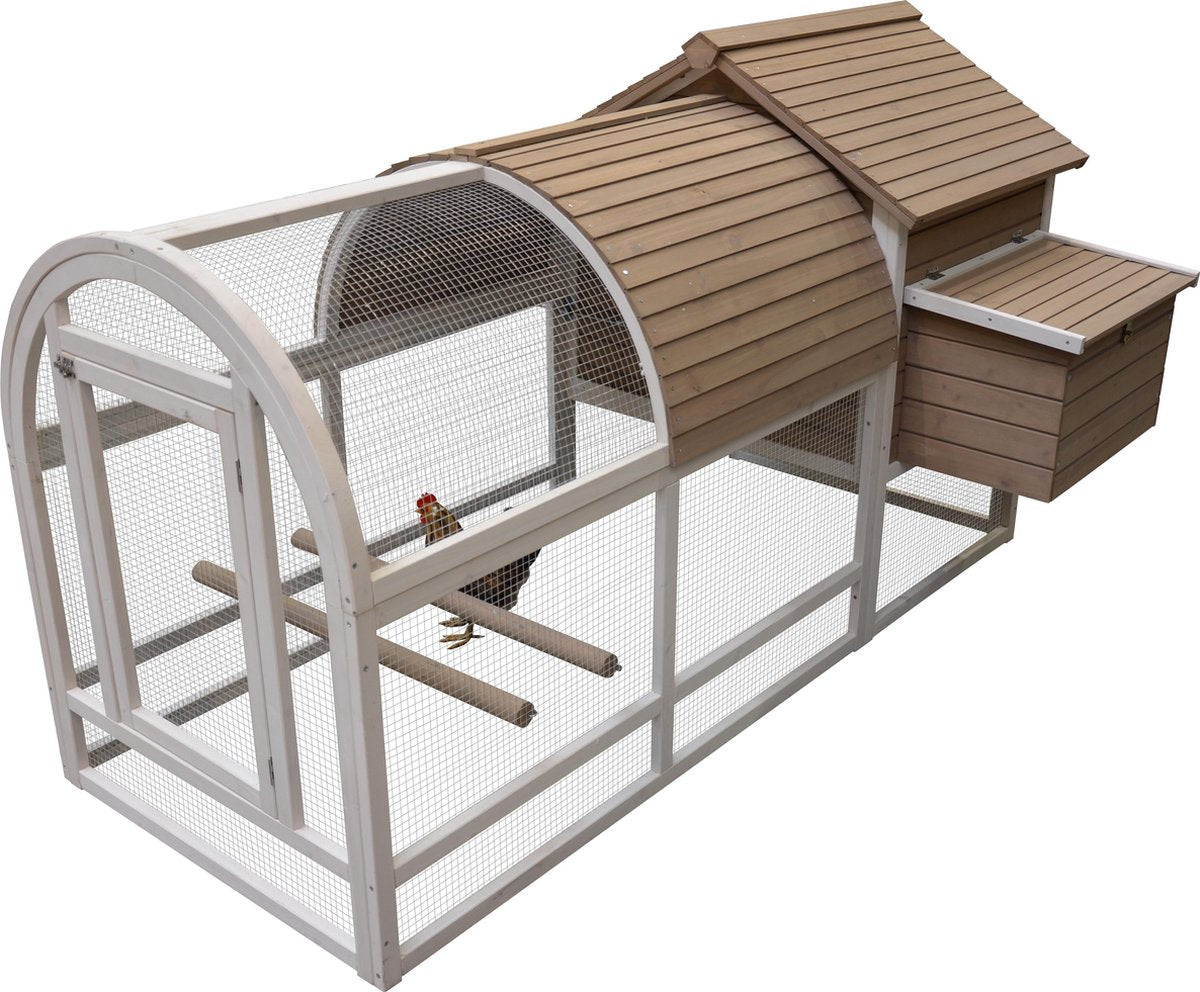 Duvo Woodland Ark 2 Kippenhok - 198x91x115 cm - Hout