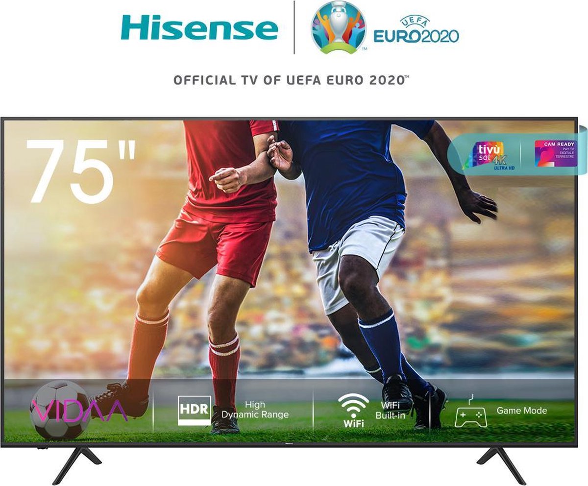 Hisense A7100F 75A7100F - 75 inch - 4K LED - 2020