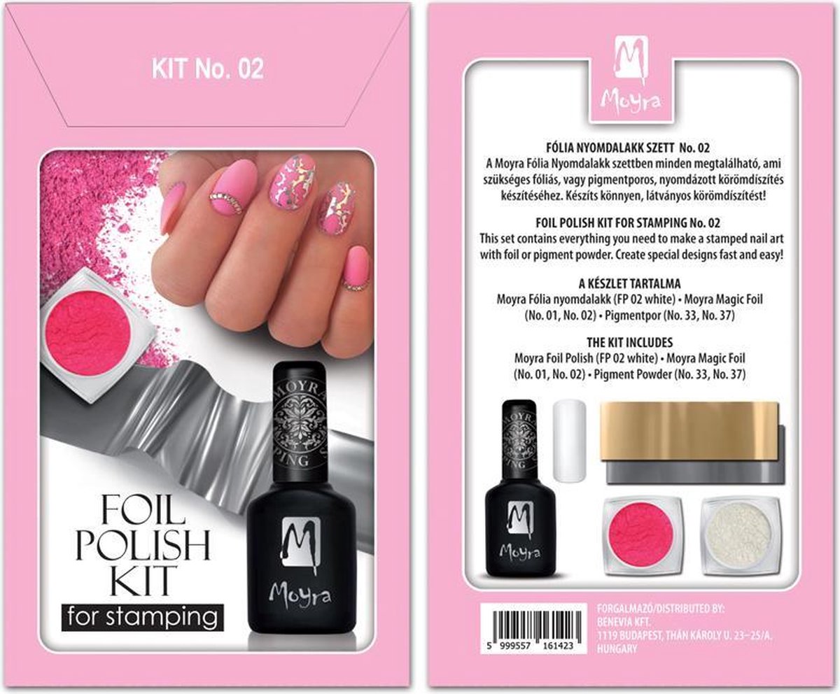 Moyra Foil Polish Kit for Stamping Nr. 02