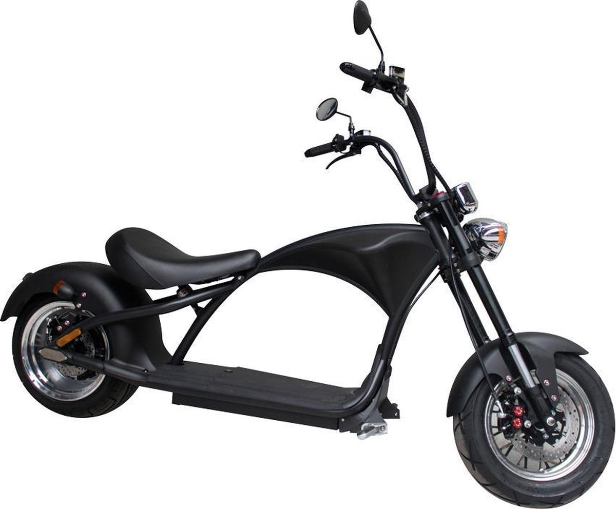 Elephant - Elektrische Chopper - 25km/h - Actieradius 50km - Zwart