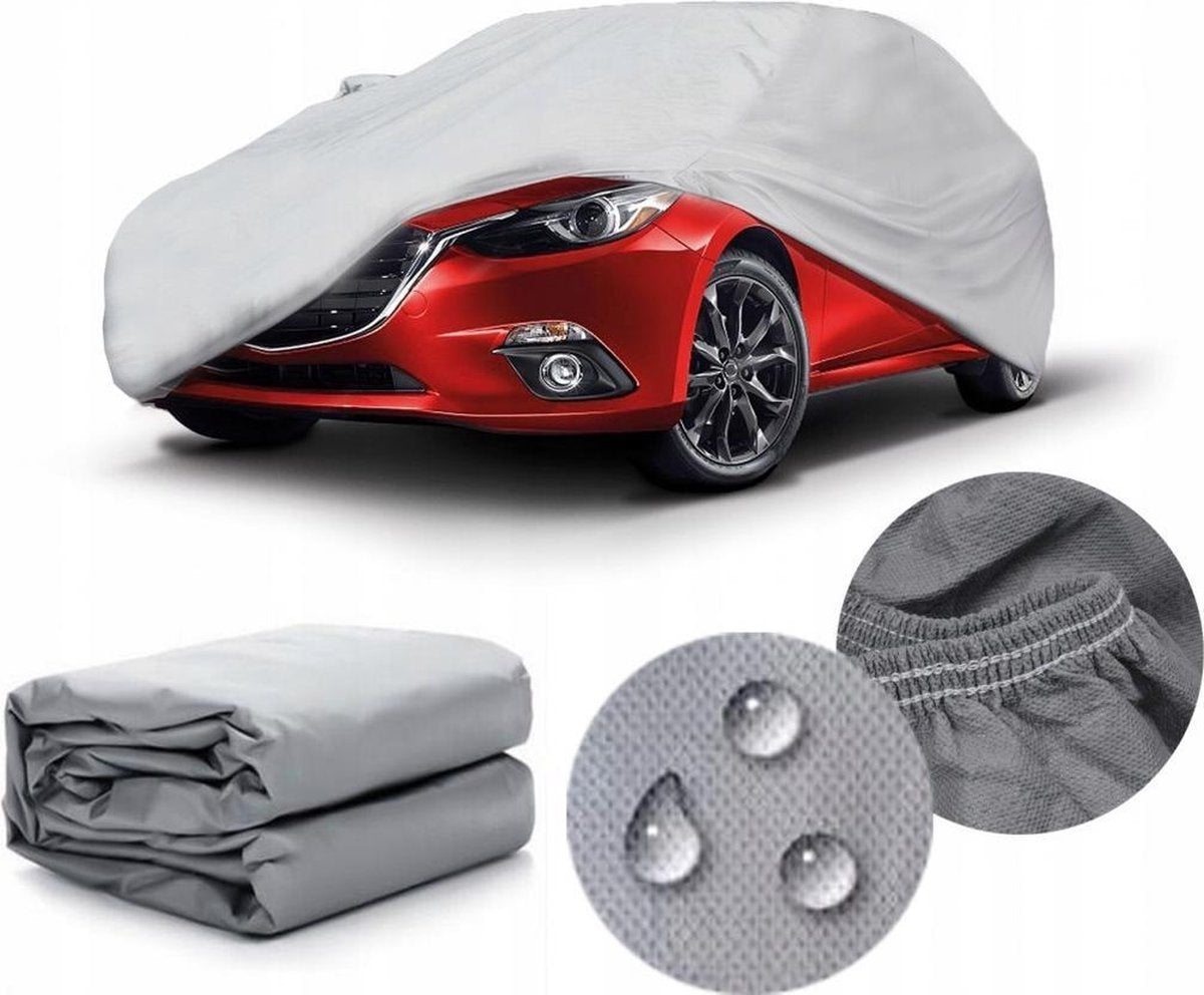 Luxe Autohoes - Beschermhoes Afdekhoes - Universele Cover Hoes - Regenhoes Afdekzeil - UV Resistant - Waterdicht - PEVA - Maat M